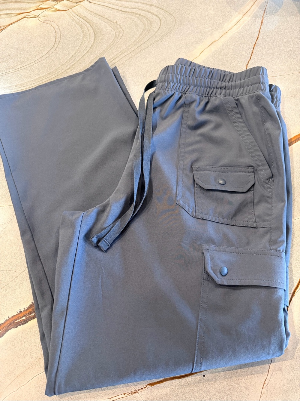Women’s scrub set Cargo Pants - charcoal Gray